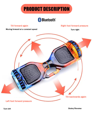 Afstand per lading 5-10km 8 inch Two Wheel Smart Balance Duitsland Hoverboard Met zak en 36V Lithiumbatterie