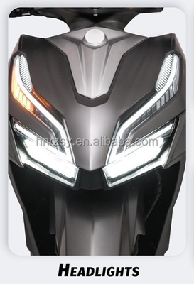 High Speed 72v 2000w Elektrische bromfiets scooters met 14 inch elektrische machines en 72v14 Pipe Current Limiting Controller