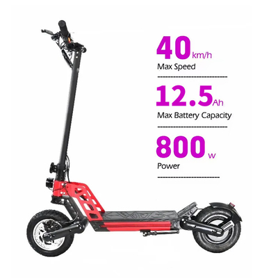 800w vouwbare elektrische scooter met 6-8 uur oplaadtijd in zwart aangepaste kleur