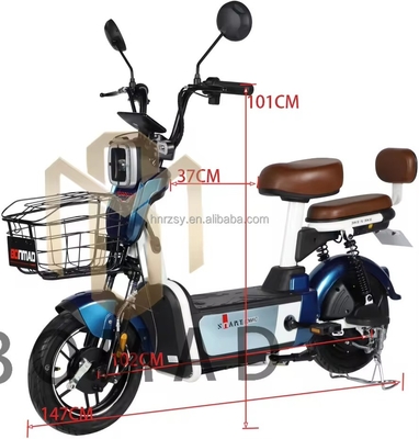 Max. snelheid 30-50km/h 48V 350W batterij voor volwassenen Elektronische stadsfiets Elektrische fiets Sepeda Elektrische motorfiets