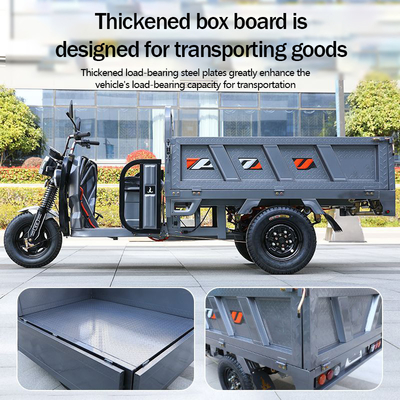 Elektrisch rijden Type 2024 3 Wheel Cargo Motorcycle Tricycle voor volwassen rijden Kilometerstand 70-90km