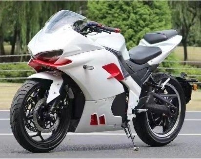 2024 Electric 2 Wheel Racing Motorcycle Max. snelheid 72V Spanning 3000w Hoog vermogen Elektrische fiets Volwassenen lopen scooter