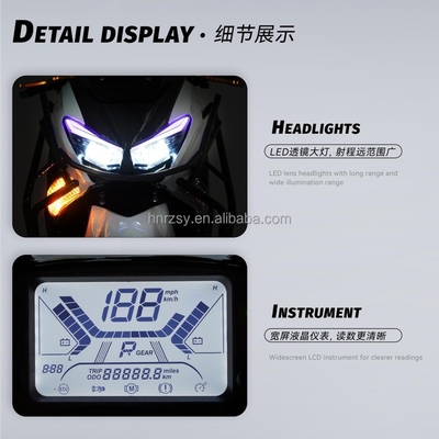 60V-72V Motorfiets Type High Power Electric Motorcycle Eu Warehouse Moped Electric Bike Electric Motorcycle Scooter