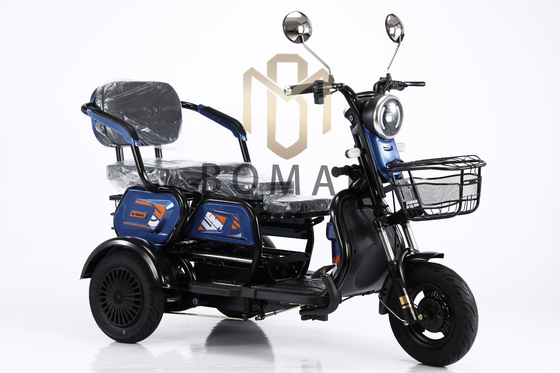 Open lichaam elektrische driewieler voor volwassenen 48v 800w Batterij 60V100Ah Lithium Ion