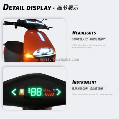 Off-road elektrische motorfiets Moped met 10 inch Wheel Hub en max. snelheid 55km/h bereiken