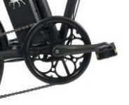 Elektrisch automatisch rijden 500w vouwbaar pedaalketen type vrijetijdsfiets met geïntegreerde batterij en achterhoekmotor