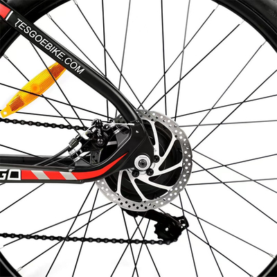 Elektrische E-fiets 48V 350W 10.4AH Long Range E Cycle Fiets met geïntegreerde batterij