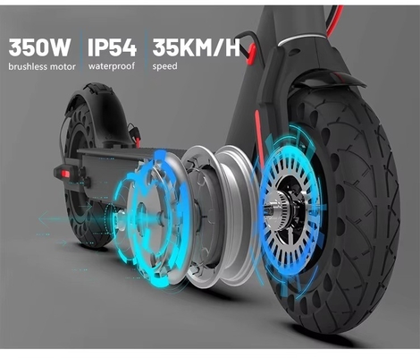 Opvouwbare draagbare elektrische scooter Smart Sensor Tweewielers scooter voor volwassenen met snelheid en maximale snelheid 31-40km/h