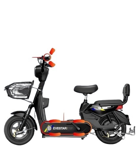 Tweewiel elektrische fiets met 18&quot; wielgrootte en 60 km bereik per kracht